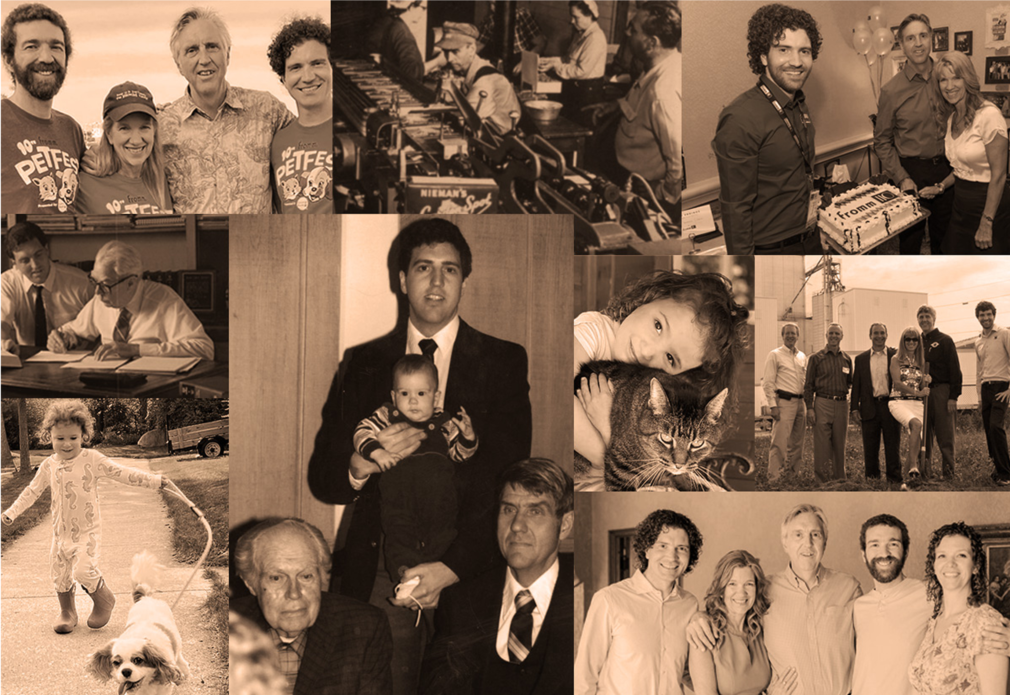 Collage of the fromm family