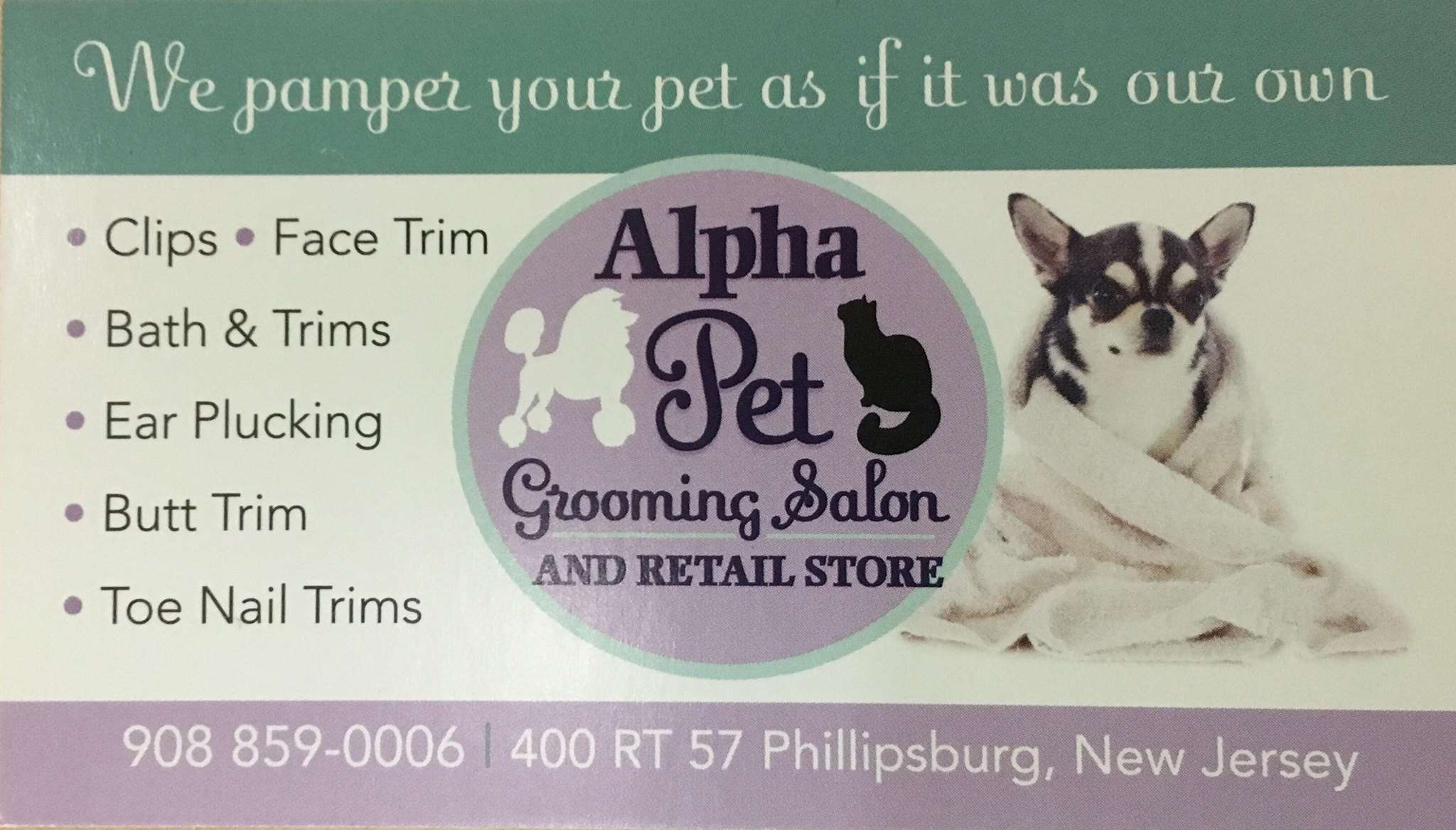 Alpha Grooming Salon Phillipsburg, NJ Pet Supplies