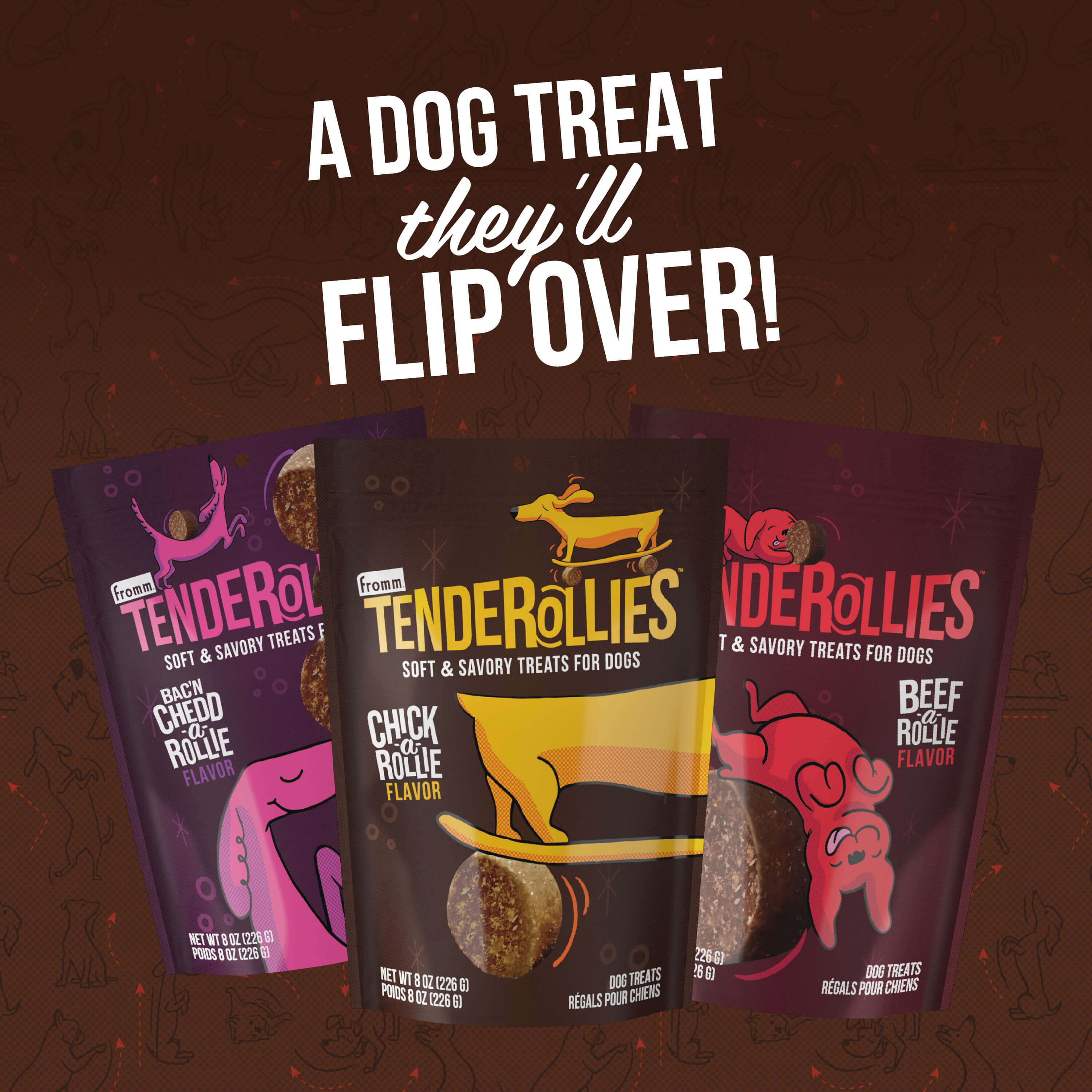 Tenderollies BeefaRollie, Soft & Savory Dog Treats by Fromm