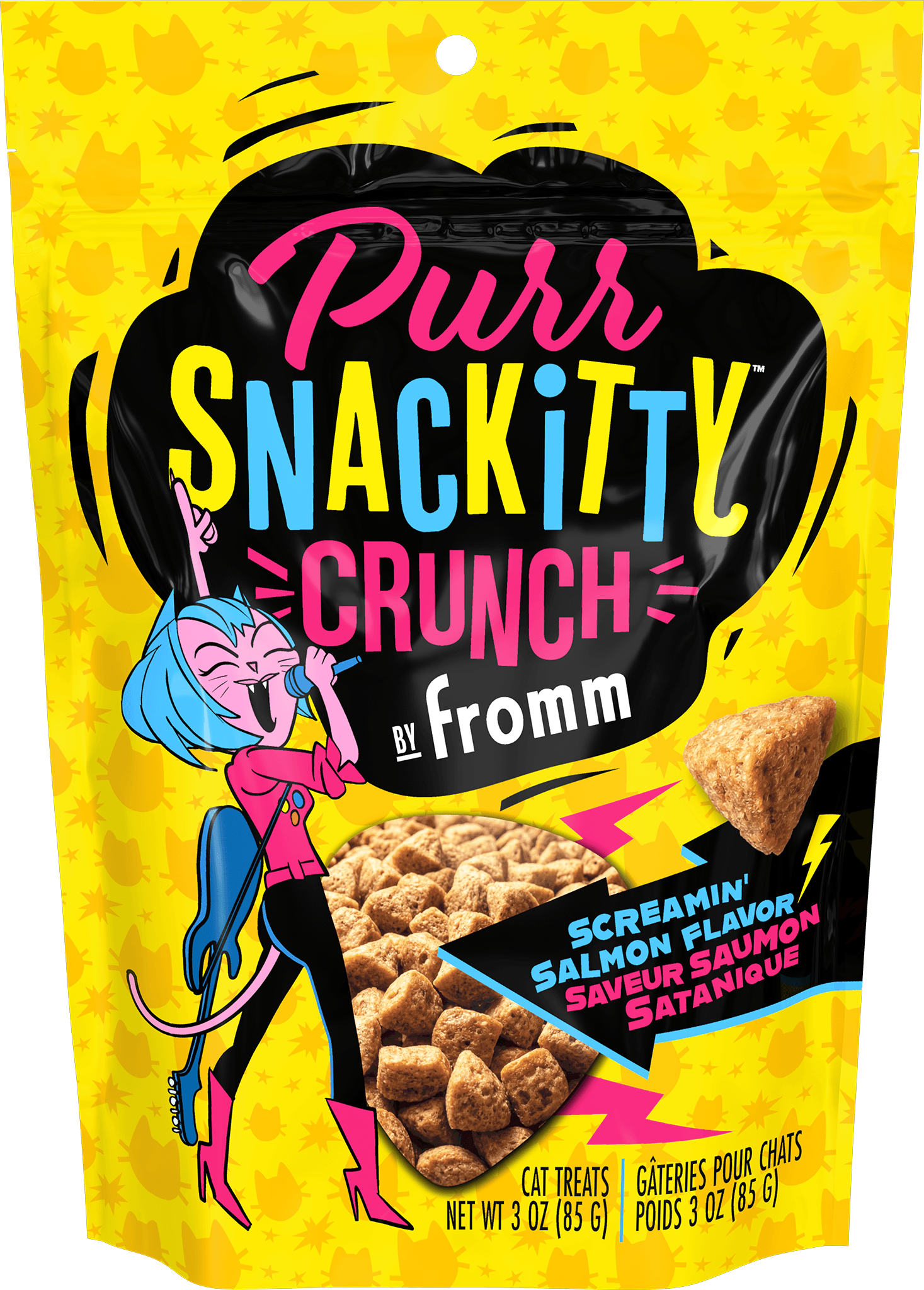 PurrSnackitty Crunch Screamin' Salmon Flavor Cat Treats