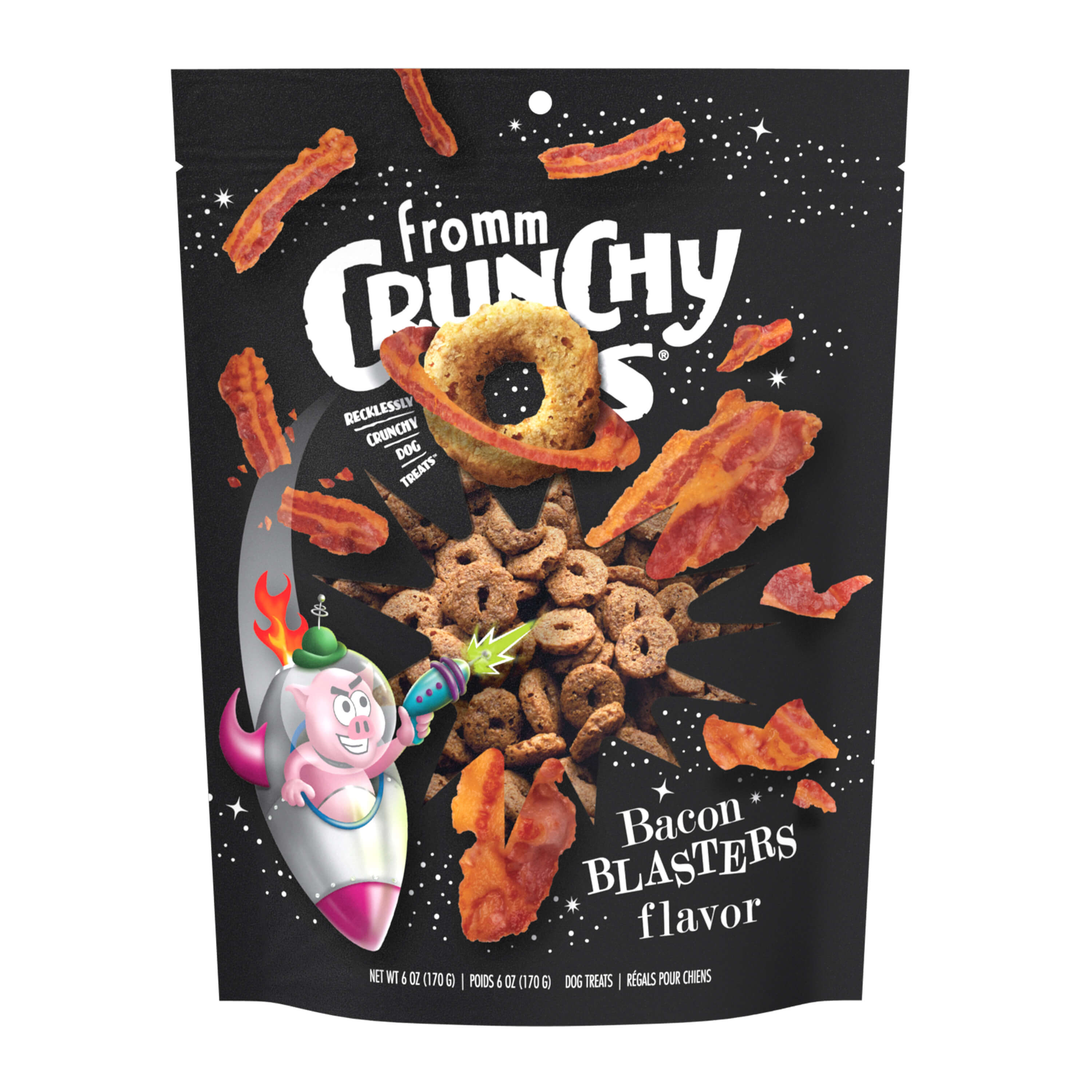 Crunchy Os Bacon Blasters Flavor Dog Treats