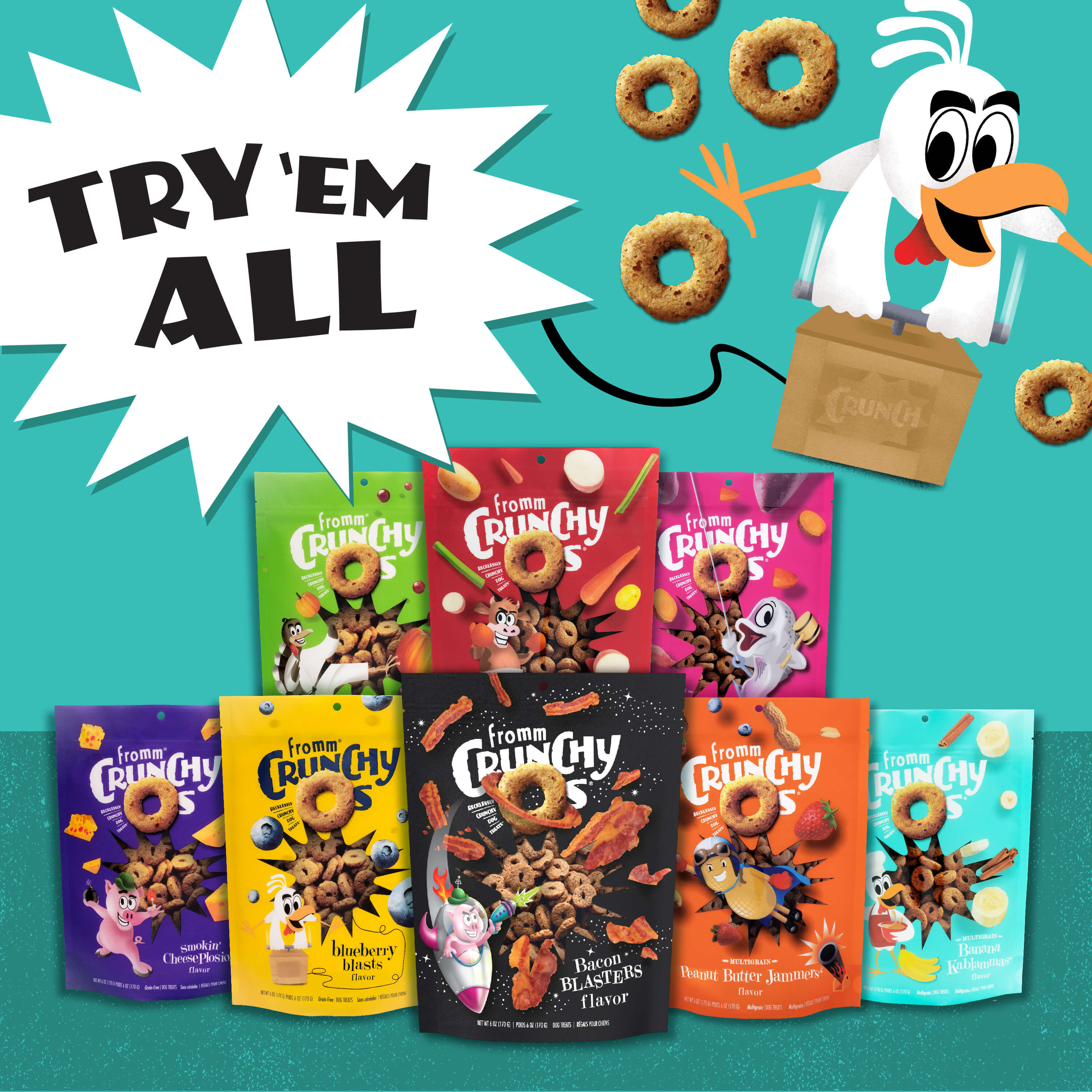 Fromm® Crunchy Os Blueberry Blasts Flavor Dog Treats Recklessly