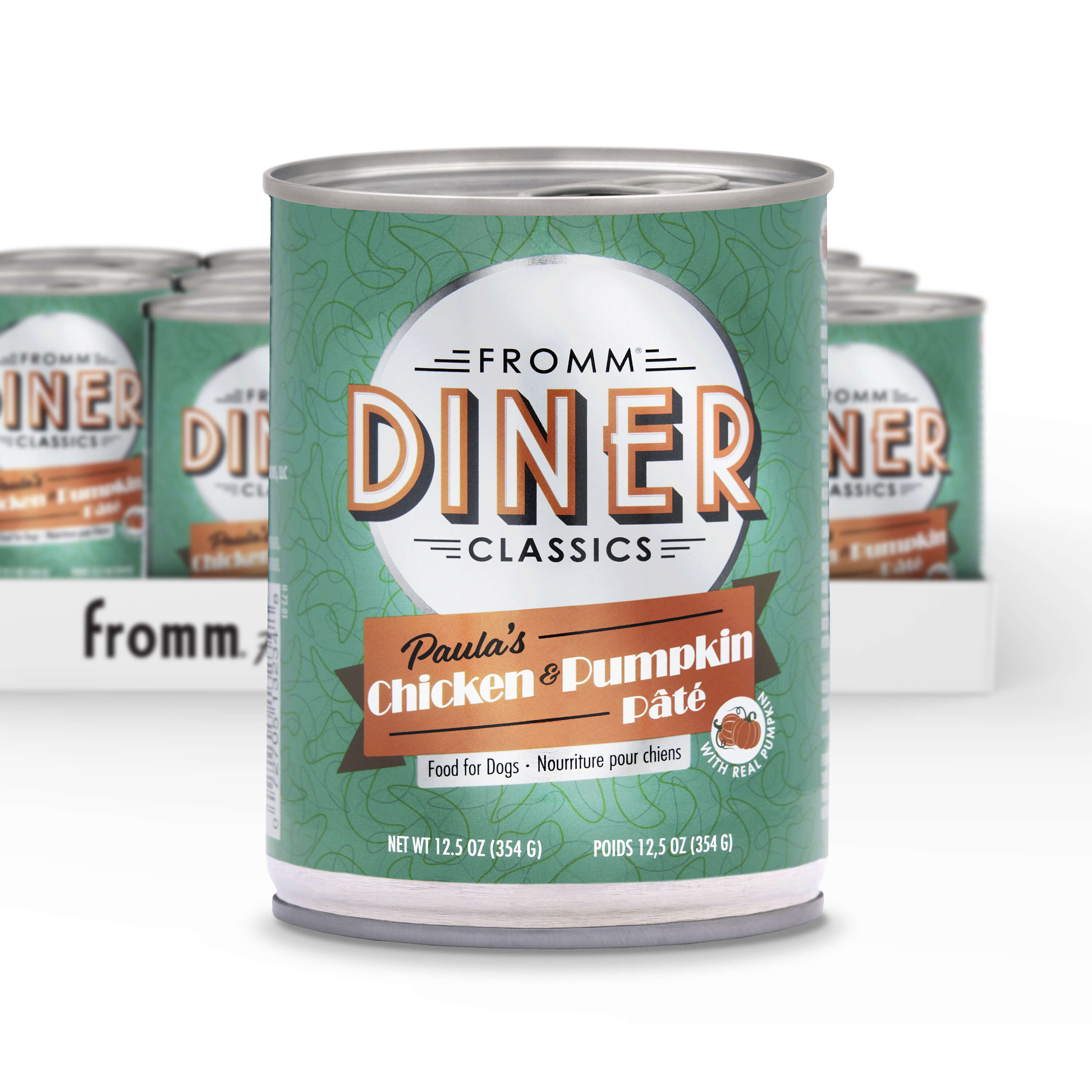 Diner Classics Paula's Chicken & Pumpkin Pâté Wet Dog Food