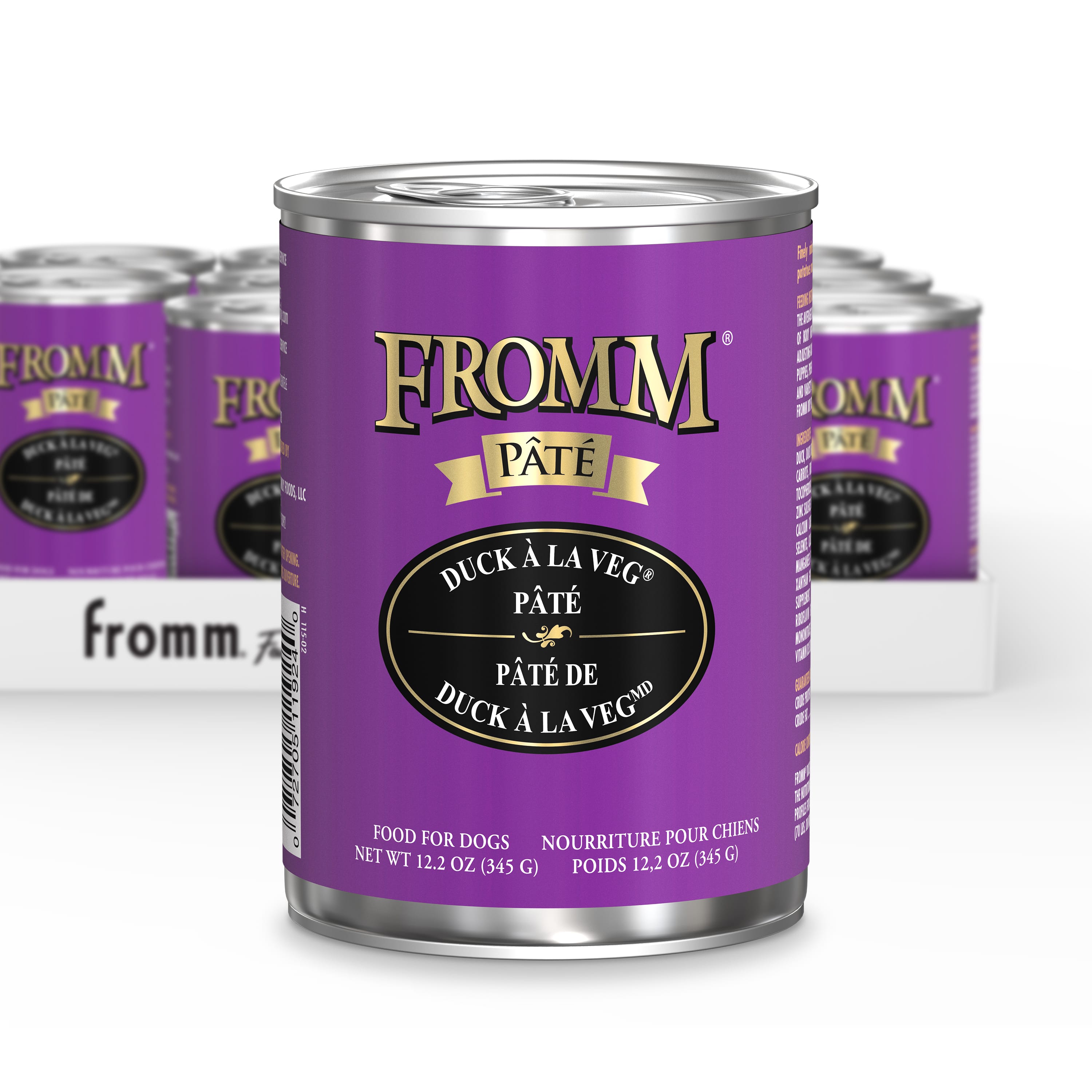 Fromm Pâté Duck À La Veg Pâté Wet Dog Food