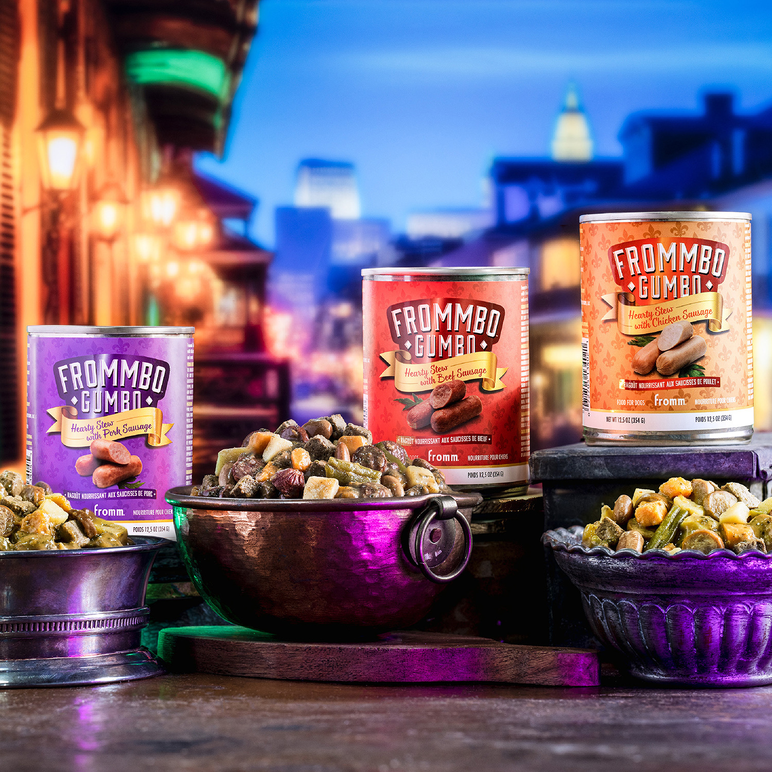 ドッグフード Bamo Frommbo™ Gumbo Hearty Stew with Pork Sausage Food for Dogs