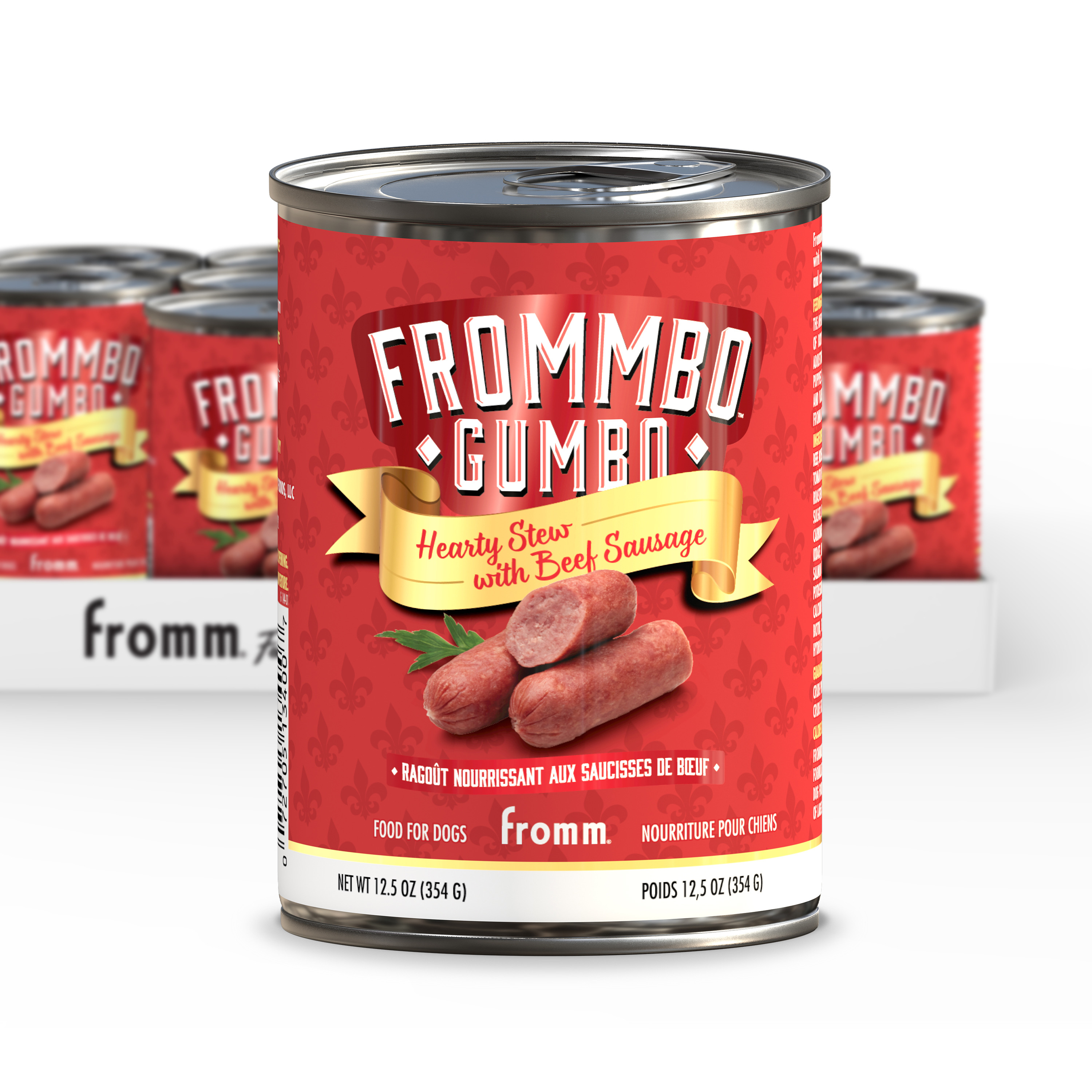 Frommbo Gumbo Hearty Stew with Beef Sausage Wet Dog Food