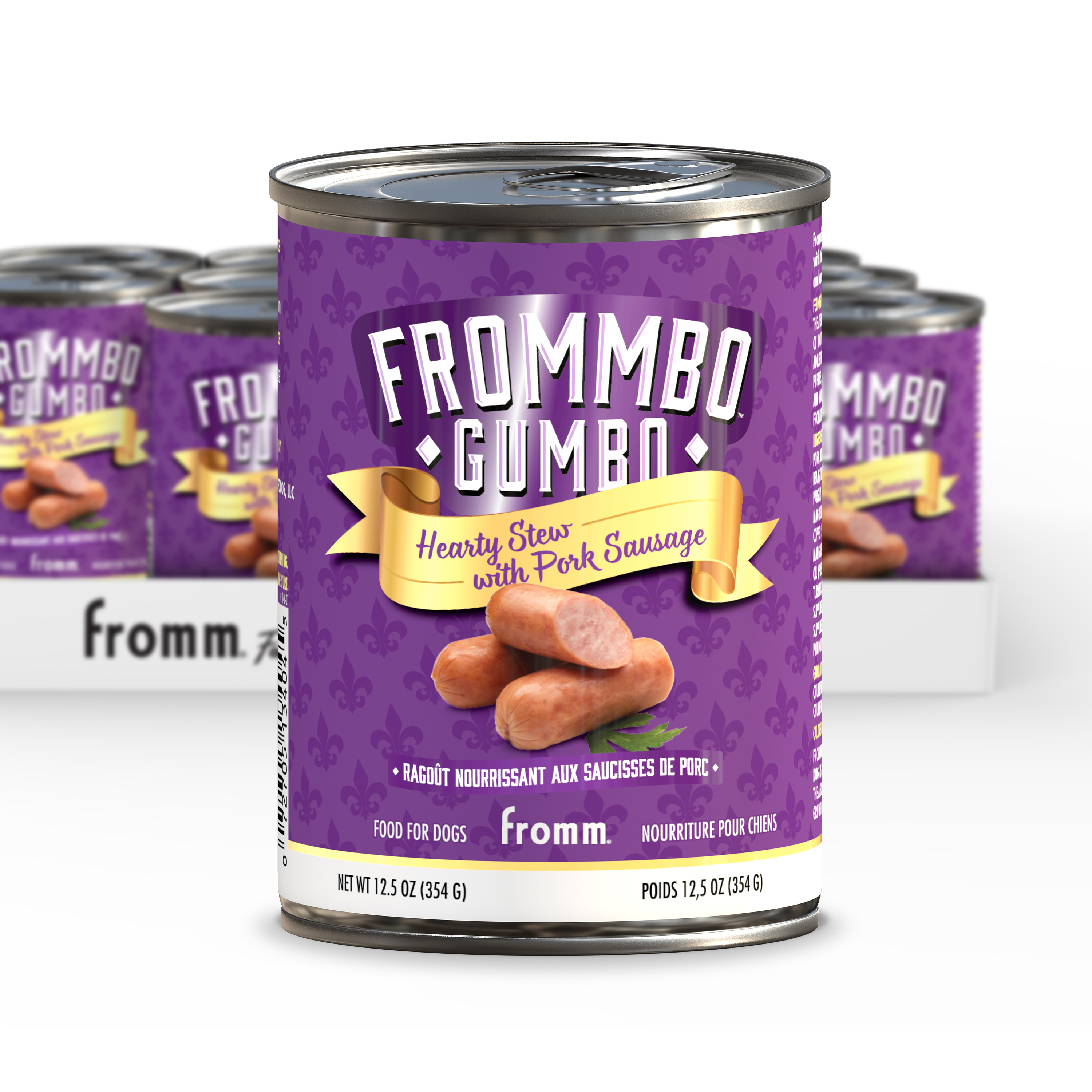 Frommbo Gumbo Hearty Stew with Pork Sausage Wet Dog Food