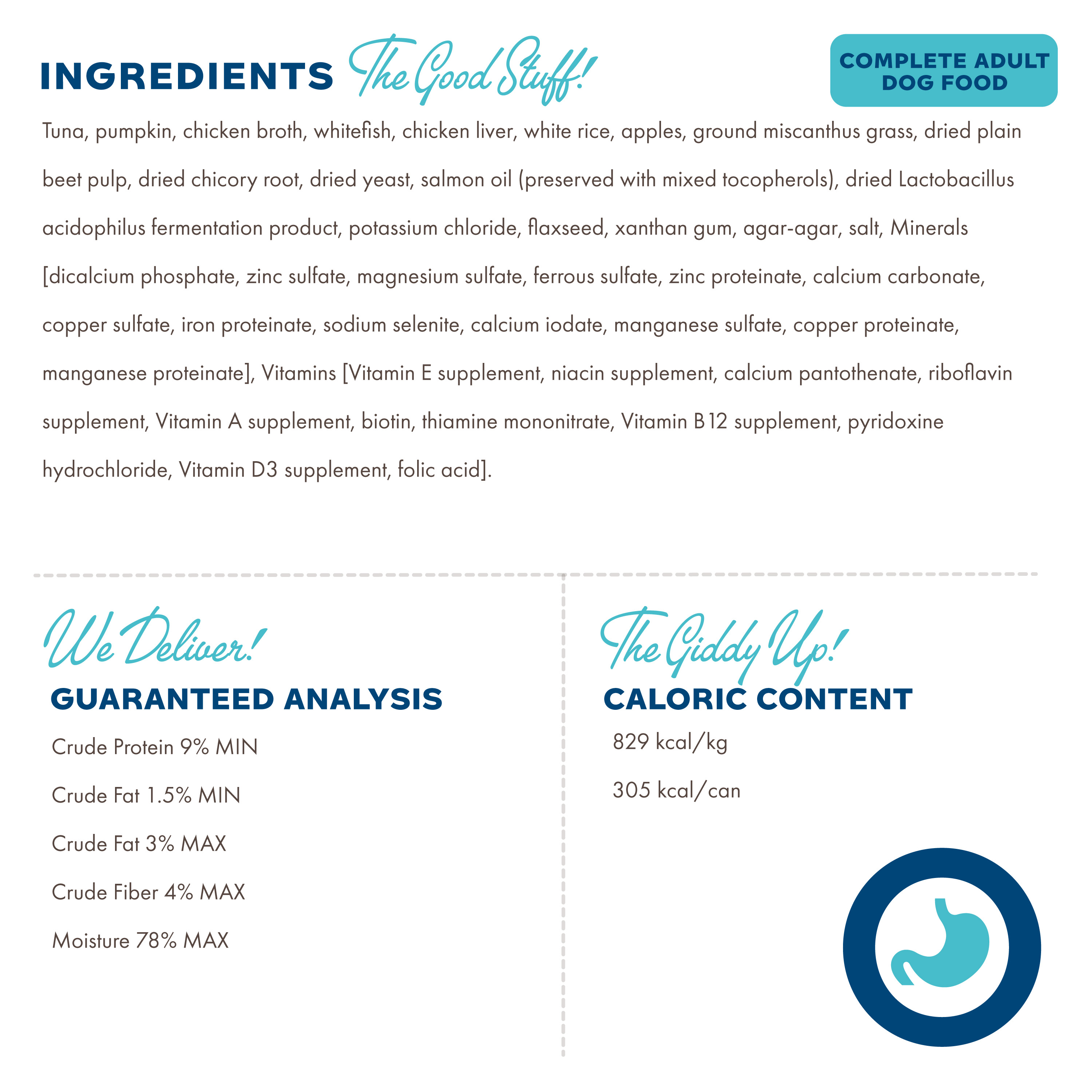 Technical information about Fromm Nutritionals Digestive Low Fat Canned Dog Food. Ingredients, Feeding Recommendations, Calories, General Analysis.